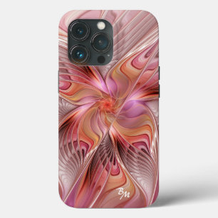 Abstract Butterfly Colourful Fractal Art Initials iPhone 13 Pro Case