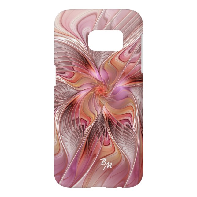 Abstract Butterfly Colourful Fractal Art Monogram Case-Mate Samsung Galaxy Case (Back)