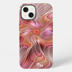 Abstract Butterfly Colourful Fractal Art Monogram iPhone Case