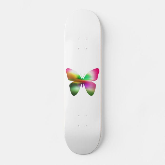 Abstract Butterfly Colourful Skateboard (Front)