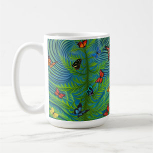 Abstract Butterfly Dream Garden Coffee Mug