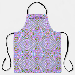 Abstract Butterfly Effect Diamond Pattern Apron