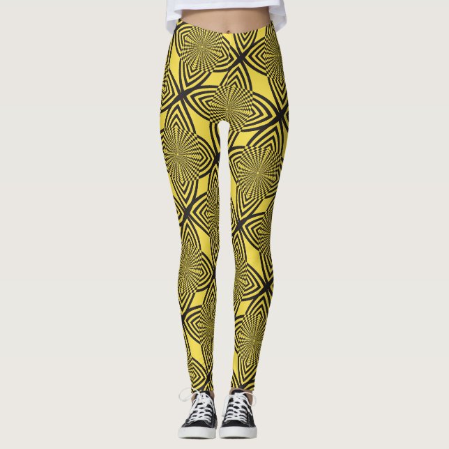 abstract butterfly effect leggings (Front)