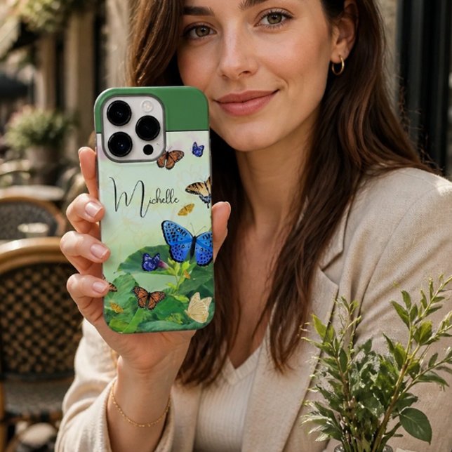 Abstract Butterfly Fields Personalised iPhone Case (Creator Uploaded)