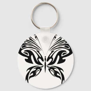 Abstract Butterfly Key Ring