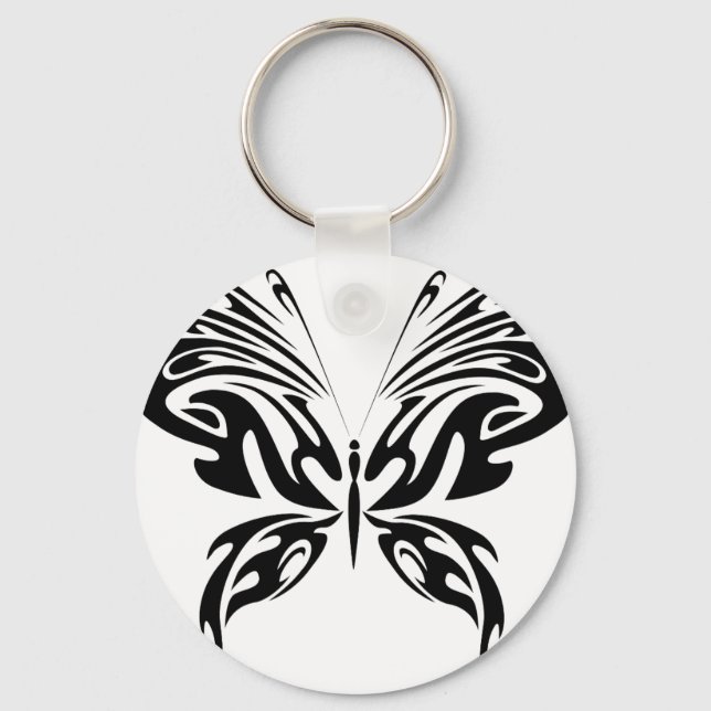 Abstract Butterfly Key Ring (Front)
