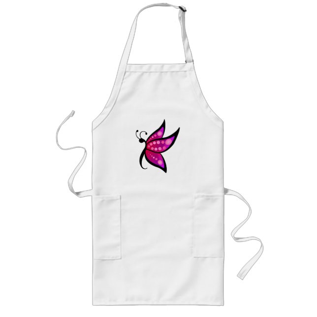 Abstract Butterfly Long Apron (Front)