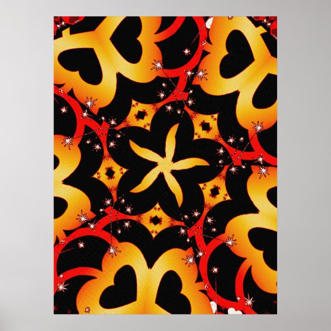 Abstract Butterfly Poster (Front)