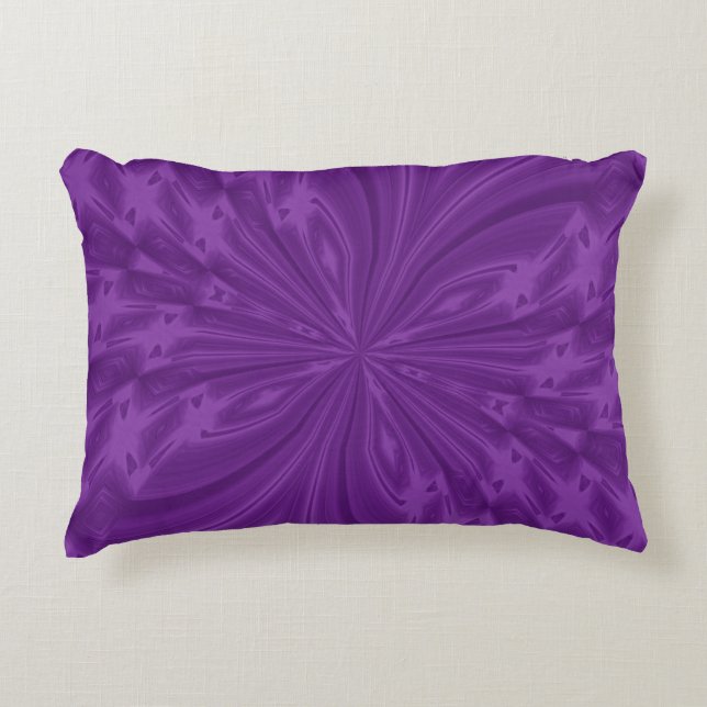 Abstract Butterfly Purple Accent Pillow (Front)
