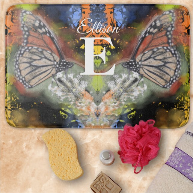 Abstract Butterfly PV02 Bath Mat (Creator Uploaded)