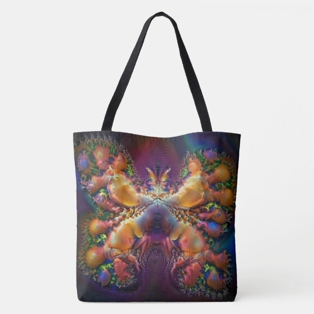 Abstract butterfly Tote Bag (Back)