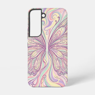 Abstract Butterfly Wings Pastel Samsung Cases