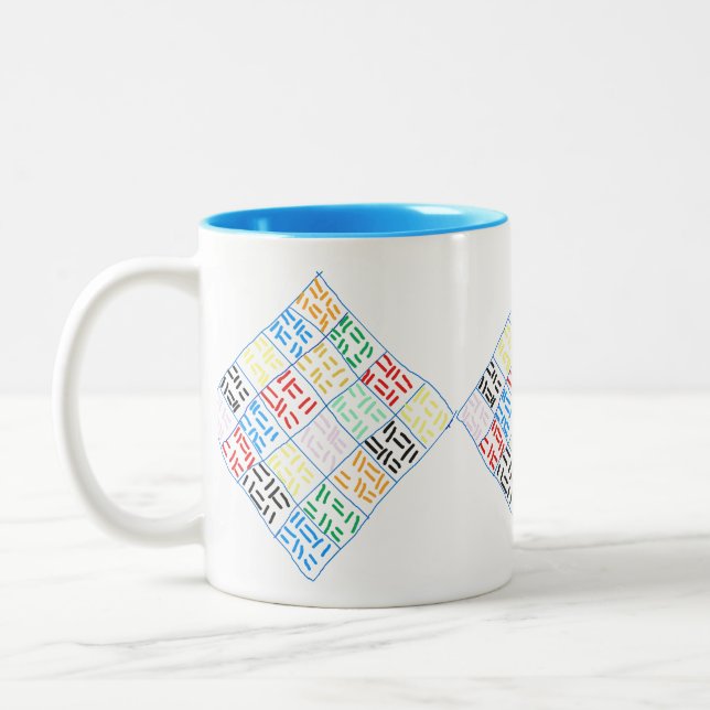 Abstract ByM_Mug Two-Tone Coffee Mug (Left)