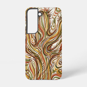 Abstract Cactus Desert Ink Samsung Cases
