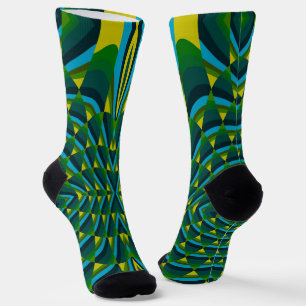 Abstract Cactus Socks