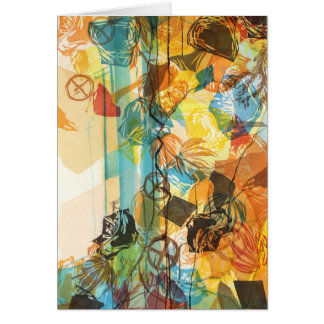 Abstract California Desert Art Card Mojave