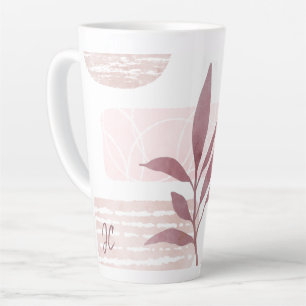 Abstract Calming Watercolor Shapes Latte Mug
