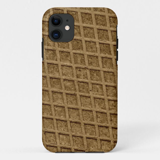 Abstract Camel diamond rust metal Case-Mate iPhone Case (Back)