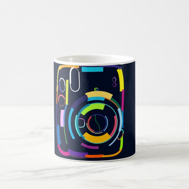 Abstract camera coffee mug (Center)