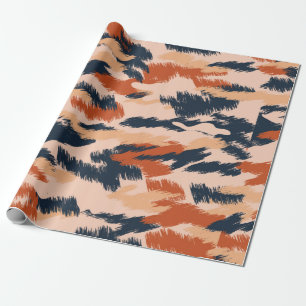 Abstract camouflage pattern. Seamless vintage wall Wrapping Paper