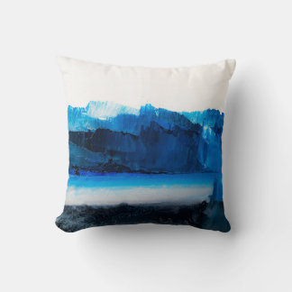 Abstract Canvas: Modern Art Texture. Cushion