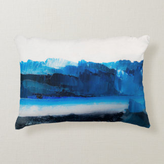 Abstract Canvas: Modern Art Texture. Decorative Cushion