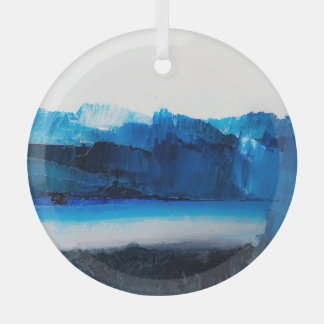 Abstract Canvas: Modern Art Texture. Glass Tree Decoration