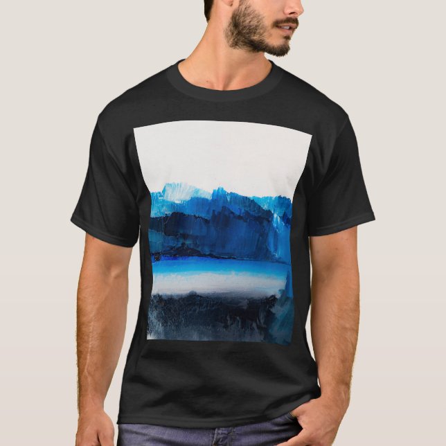 Abstract Canvas: Modern Art Texture. T-Shirt (Front)