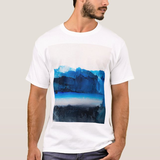 Abstract Canvas: Modern Art Texture. T-Shirt (Front)