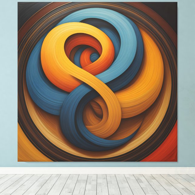 abstract canvas print (Insitu (Wood Floor))