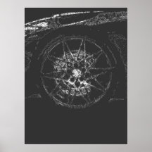 abstract car wheel rim aesthetic line art
