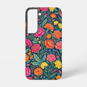 Abstract Carnations Butterflies Samsung Cases