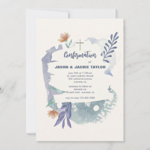 Abstract Casual Confirmation Invitation