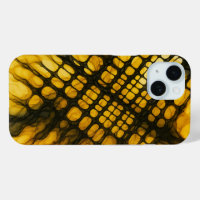 Abstract Cellular Grid in Yellow and Black