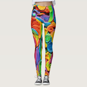 Abstract Ceramic Joy Leggings