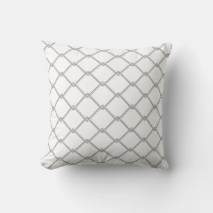 Abstract Chain Link Fence Cushion