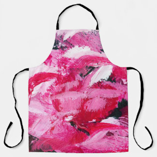 Abstract chaos painting design apron