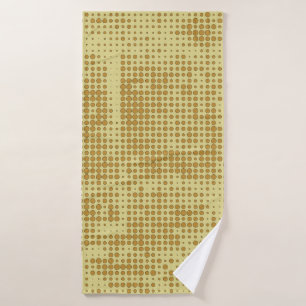 Abstract chaotic halfton. Texture of dots. Futuris Bath Towel