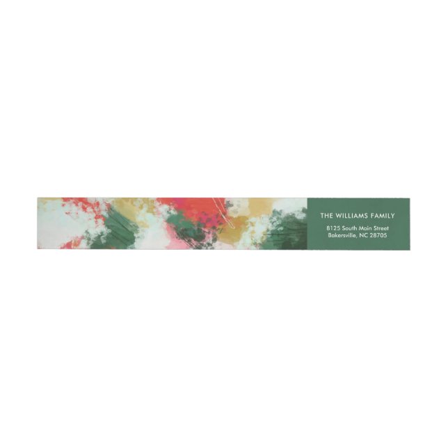 Abstract Cheer Wrap Around Label (Individual)