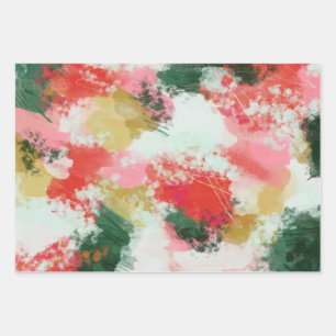 Abstract Cheer Wrapping Paper Sheet