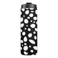 Abstract Cheetah Spots Black & White Monochrome
