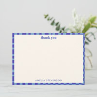 Abstract Chequerboard Blue Custom Bridal Shower