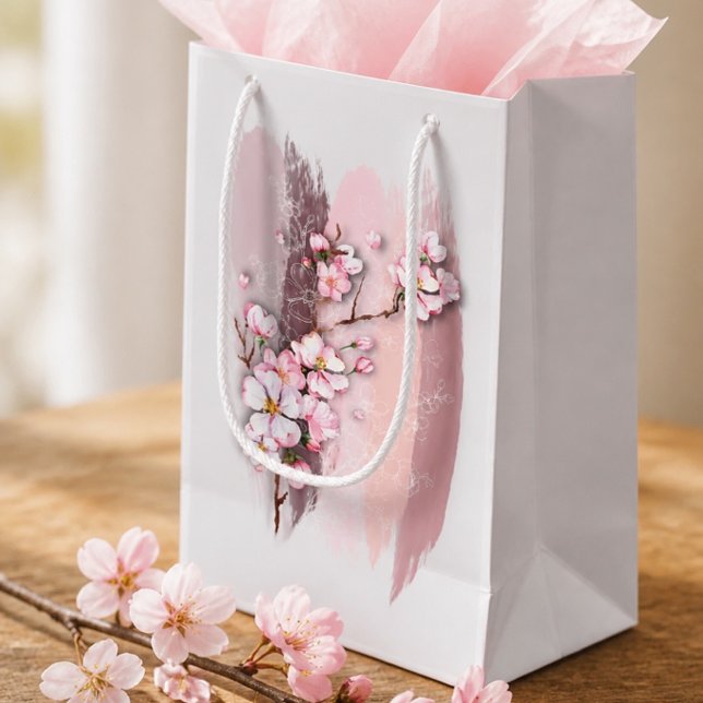 Abstract Cherry Blossoms Small Gift Bag (Creator Uploaded)
