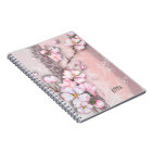 Abstract Cherry Blossoms Sprial Notebook