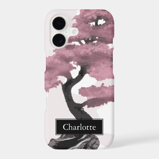 Abstract Cherry Tree Bonsai Custom Name (Back)