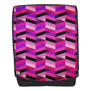 Abstract Chevron/Herringbone Purples & Violet Backpack