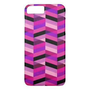 Abstract Chevron/Herringbone   Purples & Violet iPhone 8 Plus/7 Plus Case