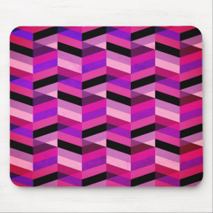Abstract Chevron/Herringbone   Purples & Violet Mouse Pad