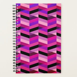 Abstract Chevron/Herringbone Purples & Violet Planner