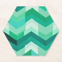 Abstract Chevron pattern in Greens